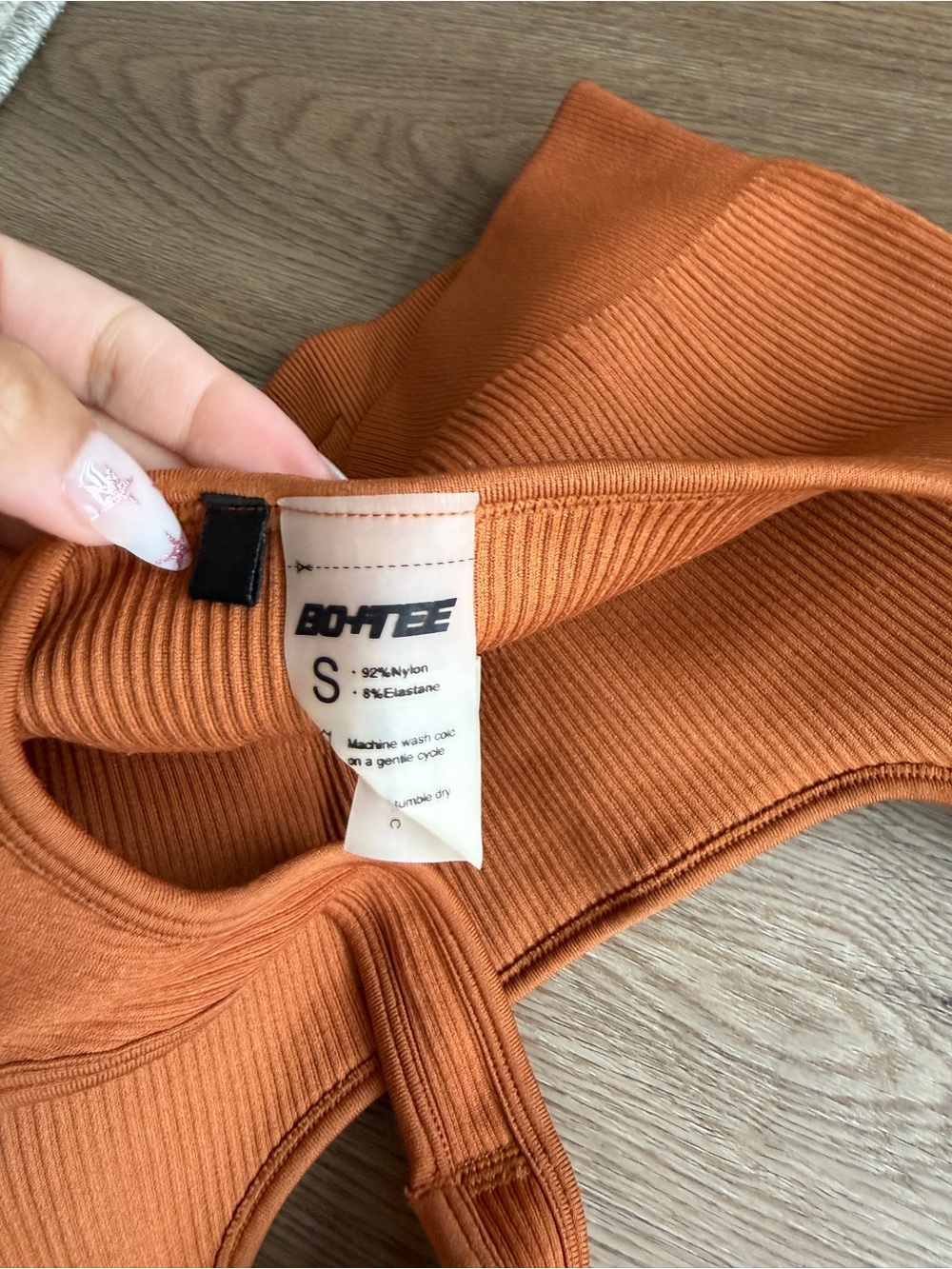 Bo+Tee Ribbed Seamless Sports Bra - Picture 4 of 4